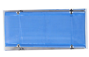 Wide Blue Mesh fabric Top for the Wide Roll-a-Cot®, 32"W x 74"L